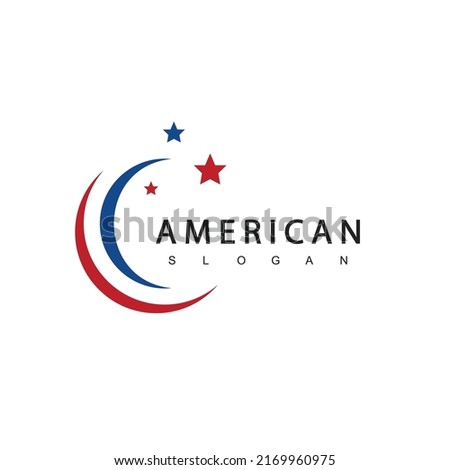 American Logo Design Template, Suitable for Military, Security, Clothing Line,Sport Team, Patriotic etc.