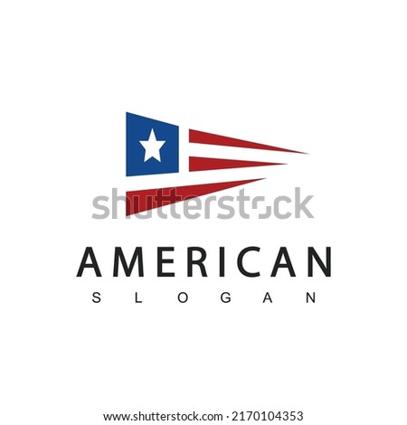 American Logo Design Template, Suitable for Military, Security, Clothing Line,Sport Team, Patriotic etc.