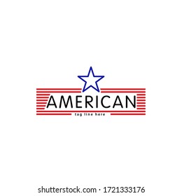 American logo design vector trendy