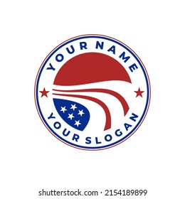 american logo , simple and clean