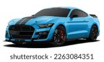 American Luxury premium realistic sedan coupe sport colour blue black elegant new 3d car urban electric power style model lifestyle business work modern art design vector template isolated background