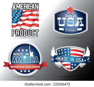 american made in usa retro vintage old school labels