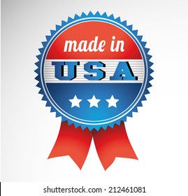 american made usa retro vintage old school label