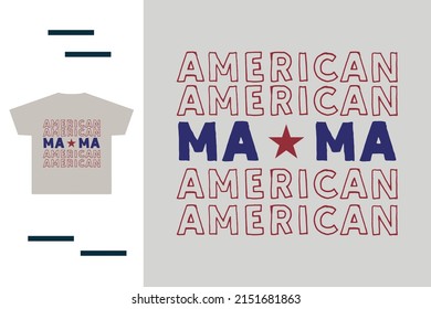 American mama t shirt design