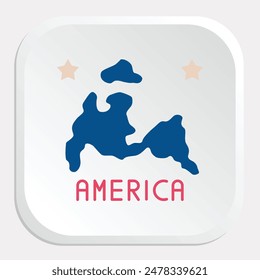 American Map Icons: Illustrate Geographic Representation with Dynamic Graphics