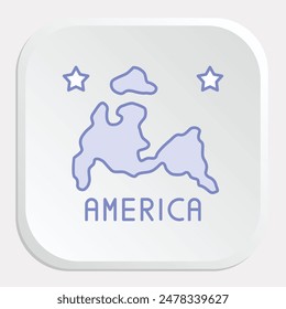 American Map Icons: Illustrate Geographic Representation with Dynamic Graphics