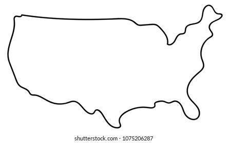 American Map Outline