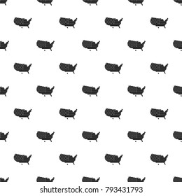 American map pattern seamless in simple style vector illustration