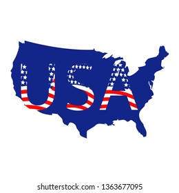 AMERICAN MAP AND THERE ARE AMERICA FLAGS IN IT
