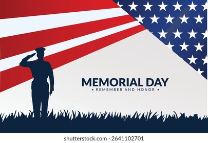 american memorial day banner design