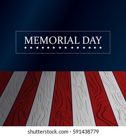 American memorial day graphic design, Vector illustration