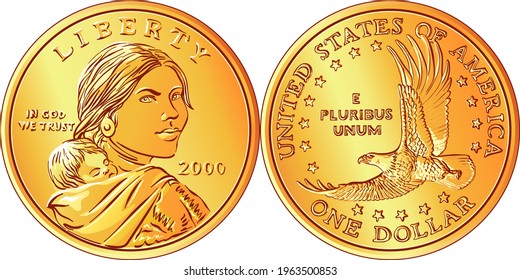 2000 P Sacagawea Dollar Goodacre Presentation Finish Golden 57 OFF