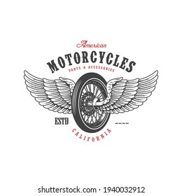 American Motorcycle California Vector T Shirt Design.