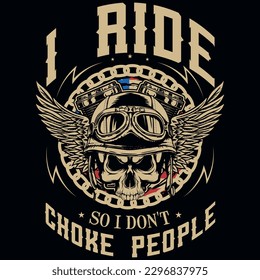 American motorcycle riding vintages tshirt design 