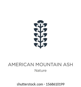 American mountain ash icon vector. Trendy flat american mountain ash icon from nature collection isolated on white background. Vector illustration can be used for web and mobile graphic design, logo, 