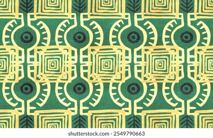 Tela de barro americana geométrica tribal africana, patrón bohemio, Elementos, zigzag, diseño tribal, Ilustración vectorial, patrón bogolan de tela de barro africano, diseño de patrón azteca tribal, para textiles, alfombra