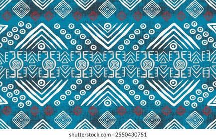 Pano de lama americano geométrico tribal africano, padrão boêmio, elementos, zigue-zague, design tribal, ilustração vetorial, pano de lama africano padrão bogol, projeto de padrão asteca tribal, para têxtil, tapete