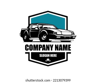american muscle car illustration vector isolated