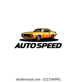 american muscle car logo vector 