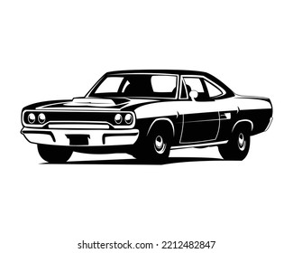 american muscle car logo vector