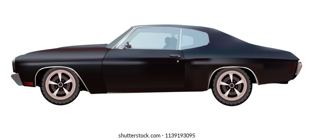 American Muscle Car. Vector