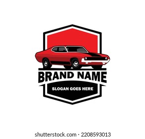 American Muscle Classic Car Garage Logo Design. This logo can be used for old style or classic car garage, shops, repair, restorations.