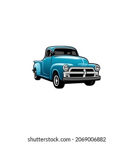 american muscle pick up truck vector 