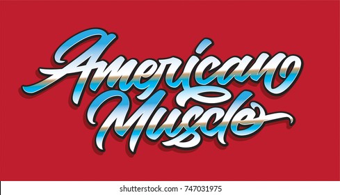 American Muscle Typography