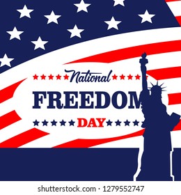 American National Freedom Day. Freedom for all Americans