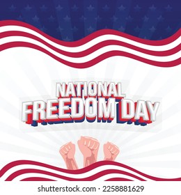 American National Freedom Day Vector Illustration Image
