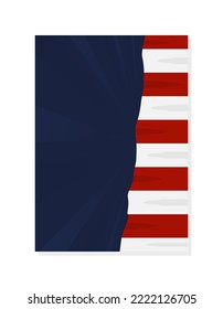 American National Holiday poster or cover design template. Suitable to be placed on content with that theme