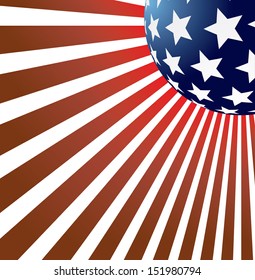 American national vector background.