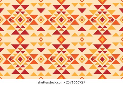 American native ethnic pattern. American design for indigenous style, fabric, boho, carpet, ikat, tribal, batik