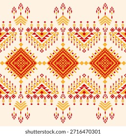 American native ethnic pattern. Embroidery fabric background concept. Design for indigenous style, african, embroidery, fabric, abstract, background, native pattern