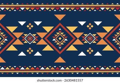 American native ethnic pattern. Indigenous fabric abstract concept. Design for embroidery, motif, ikat, tribal, pattern.