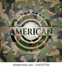 American on camo pattern