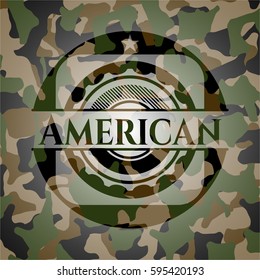 American on camo pattern
