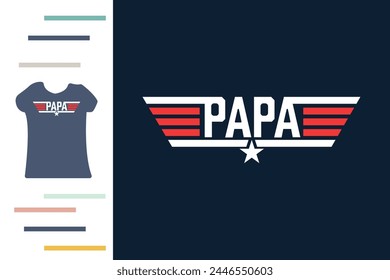 American papa t shirt design