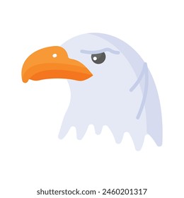 American patriot symbol, ready to use icon of eagle