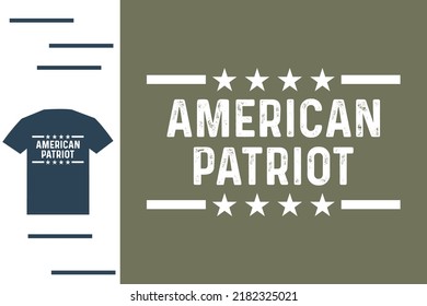 American patriot t shirt design