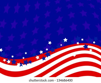 American patriotic background, Independence day.