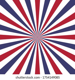 American Patriotic background. United States of America Independence day background. USA flag design with retro rays style. Good for wallpaper, background, etc.