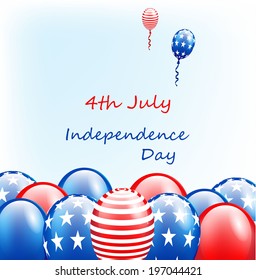 American patriotic balloons/ 4th of July 