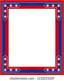 American Patriotic border frame