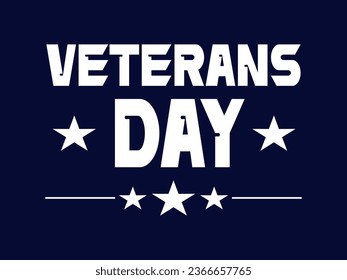 American Patriotic Celebration Veterans Day vector illustration.