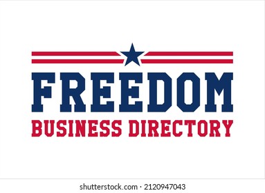 American patriotic design and decorate logo template