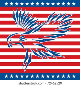 american patriotic design with eagle