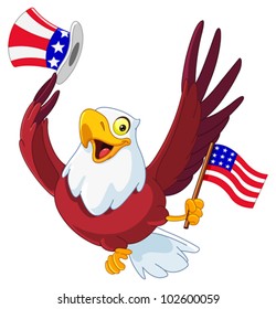 American patriotic eagle