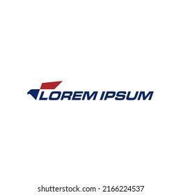 American patriotic eagle vector logo template