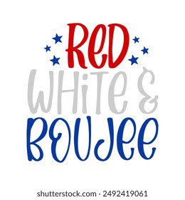 American patriotic quote lettering vector illustration isolated. 4th of July typography design. 4th of july quotes patriotic, Lettering text print for cricut, Design for shirt.